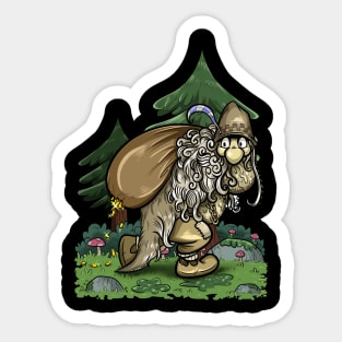 John Bauer's Troll Beauty of Scandinavian Folklore Sticker